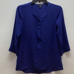 Express Size Small Women's Deep Blue Blouse. Preloved
